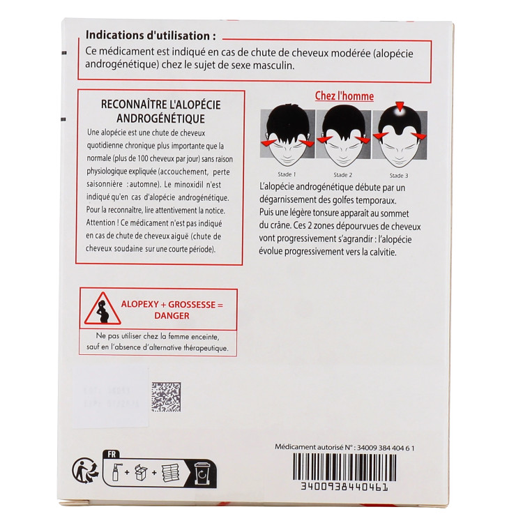 محلول رشد مو الوپکسی ۵ درصد پک ٣ عددی (ماینوکسیدیل ۵٪)