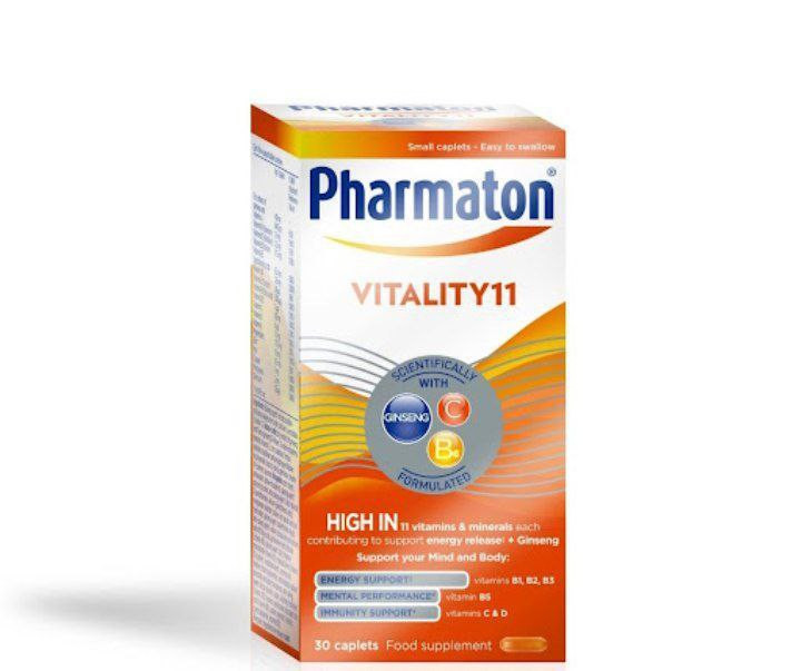 کپسول فارماتون ویتالی ۱۱ اصل انگلیس با جنسینگ ۱۰۰ عددی