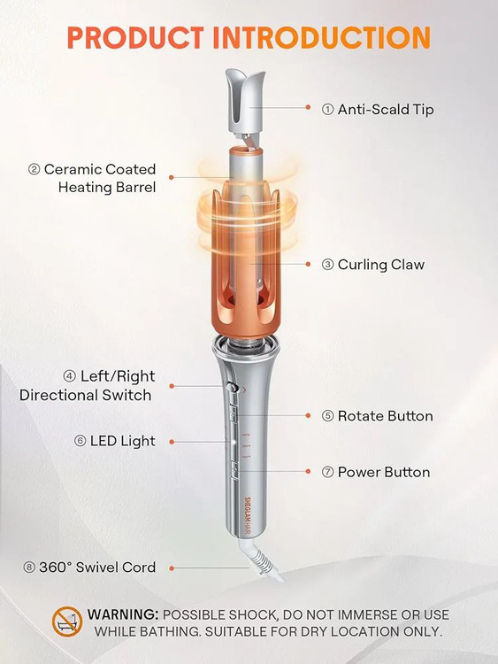 دستگاه فر کننده مو (کرلی) شیگلم ۲۵میلی متری