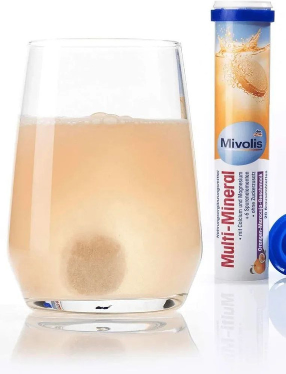 قرصهای جوشان مولتی ویتامین میوولیس دی ام، 20 عدد