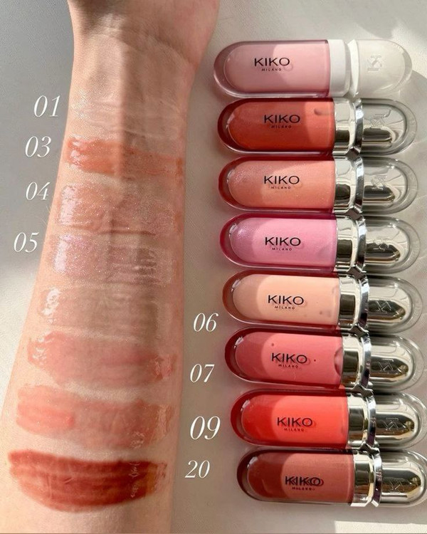 لیپ گلاس(رژ مایع) کیکو اصل ایتالیا مدل 3D
