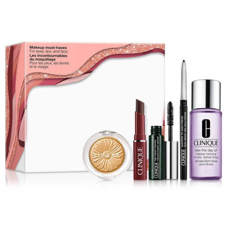 پک 5 عددی لوازم آرایش برای چشم، لب و صورت کلینیک