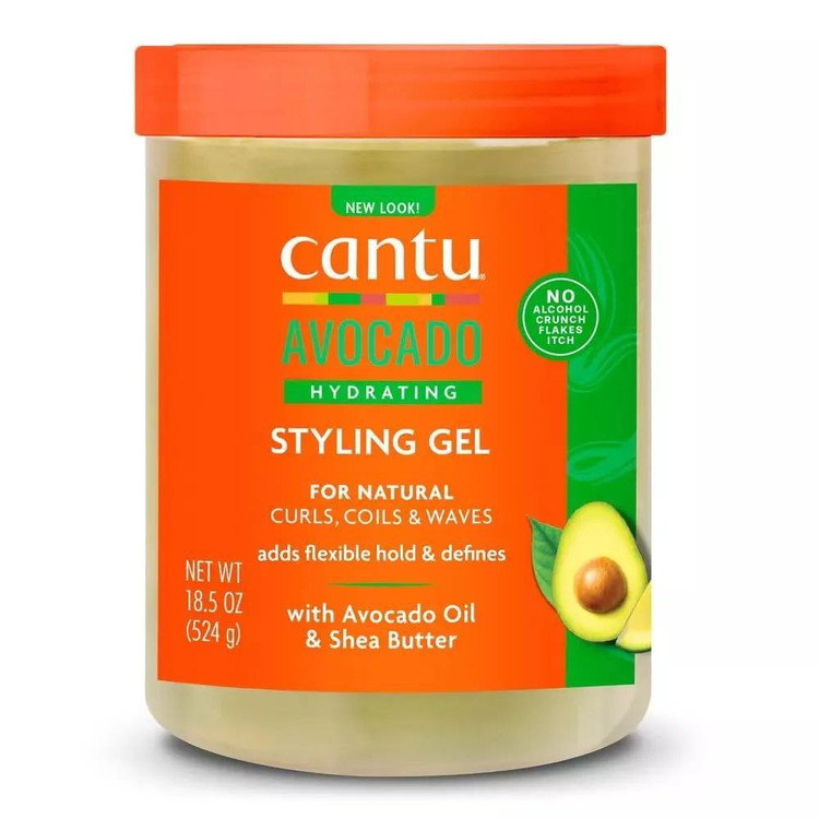 ژل مو آووکادو کنتو حالت دهنده و آبرسان Cantu Avocado Hydrating Styling Gel