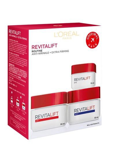 ست مراقبت از پوست ضد چروک و سفت کننده قوی لورال مدل Revitalift